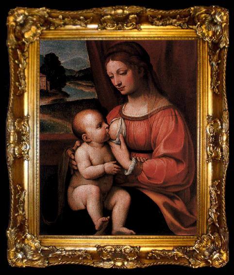 framed  Bernadino Luini Nursing Madonna, ta009-2